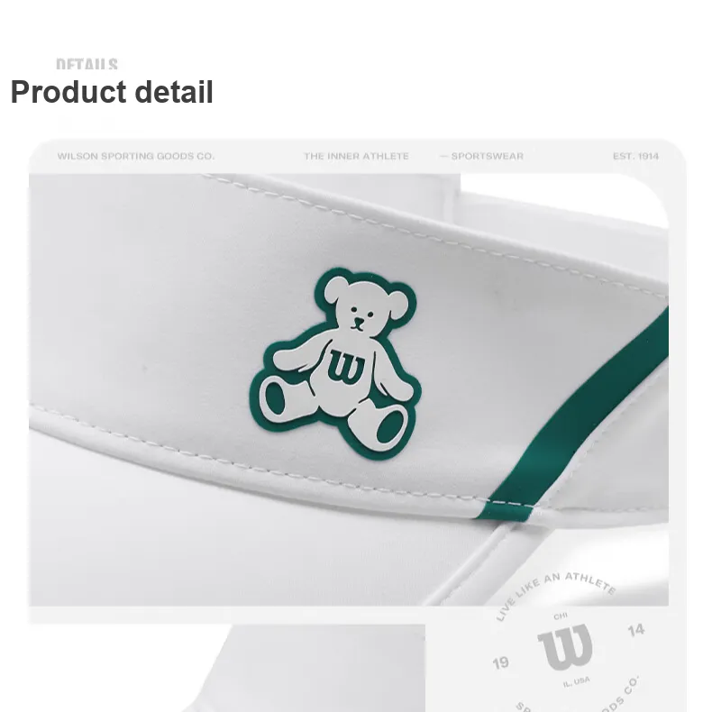 Wilson Riding Equipment Visor Cap Everyday, Sports Unisex Polyester White-1