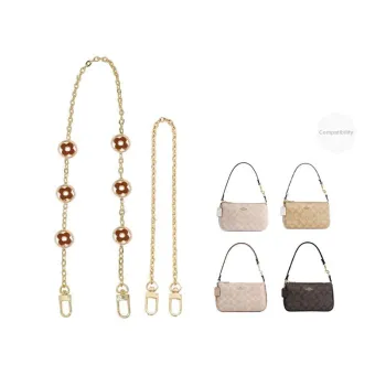 Metal Bag Shoulder Strap Women's Gold