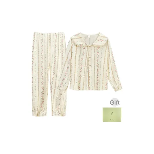 LEZIYUN Пижама Подарочная Коробка Женская Абрикос