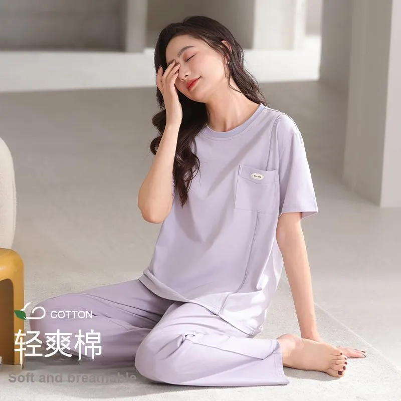 Lan Miao Pajama Set Women's Light Lavender-1