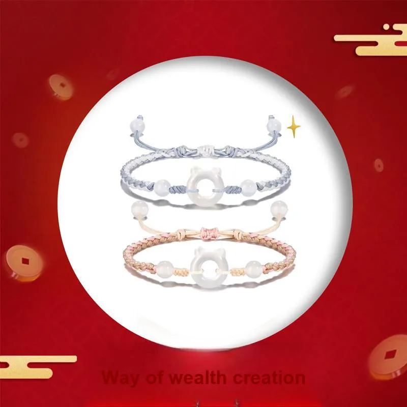 YUSHENGQING Colored Glaze Bracelets Unisex-8