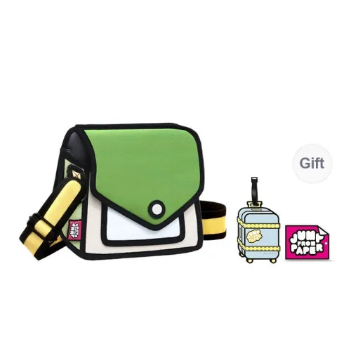 JumpFromPaper Polyester Crossbody Bag Shoulder Bag Mini Unisex Verdant Green
