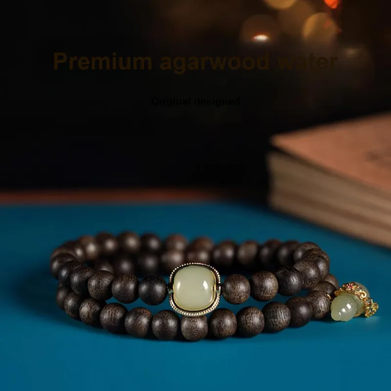 DALONG Aromatic Agarwood Bracelets Unisex-1