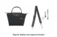 [Gunmetal Gray]45.5-65cm Adjustable Strap (Perforated Set)