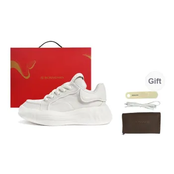 BOSSSUNWEN Whirlwind Ice Cream Stylish Skateboarding Shoes Men's White