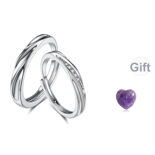 CIROCCO Циркон Инкрустированные Кольца Унисекс Набор в Коробке