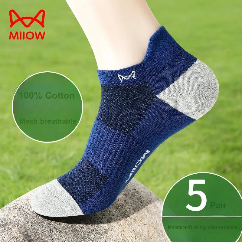 MIIOW Cool One Summer Series Ankle Socks Men's 5 Pack-1