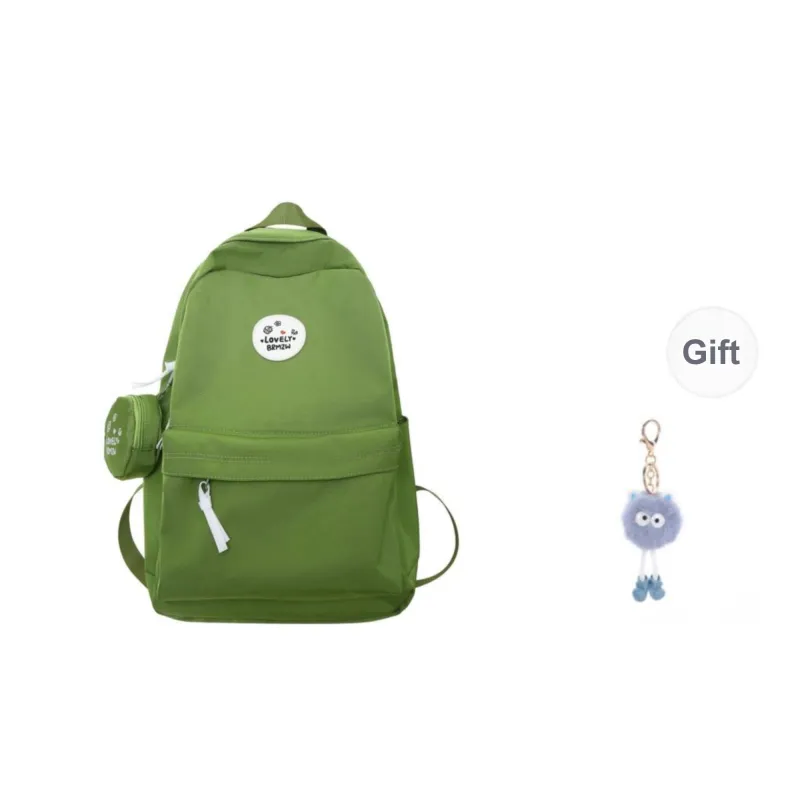 KAMLUI Nylon Backpack Regular Unisex White/Black/Ginger Yellow/Green/Dark Blue/Red-13