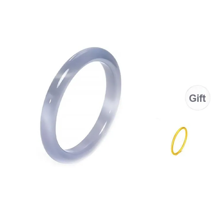 Chongqing Gold Store Glass Cat Eye Jade Bangles Women's-0