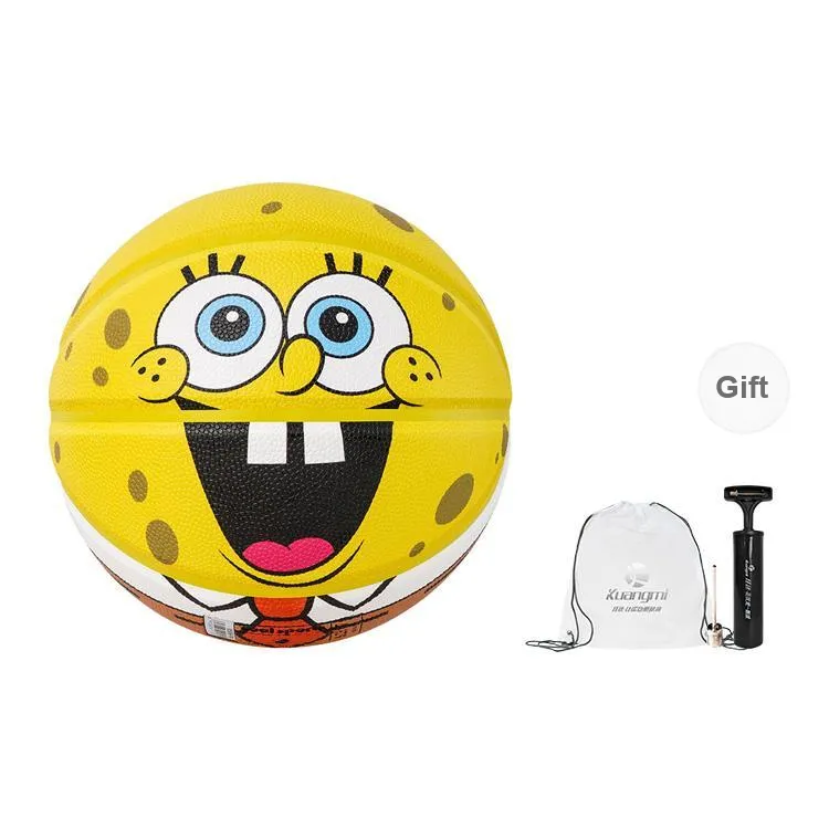 Kuangmi SpongeBob SquarePants Collection PU Basketball Size 7 Ball Training Unisex-9