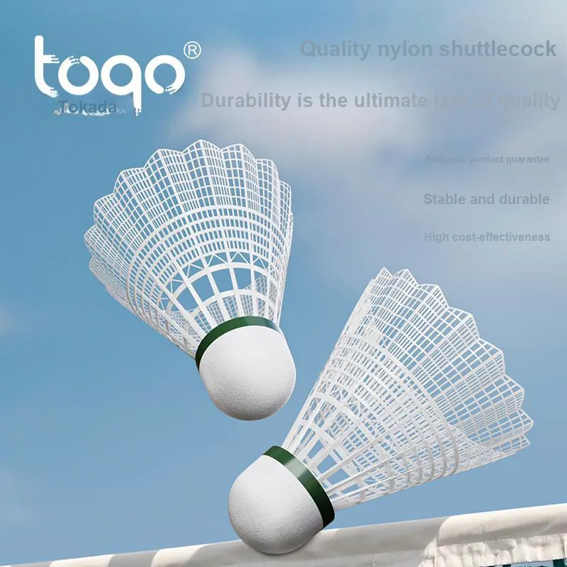 TOQO Nylon Shuttlecock 3 Pack Nylon Shuttlecocks-2