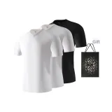 V-Neck 3 Pack (White+White+Black)