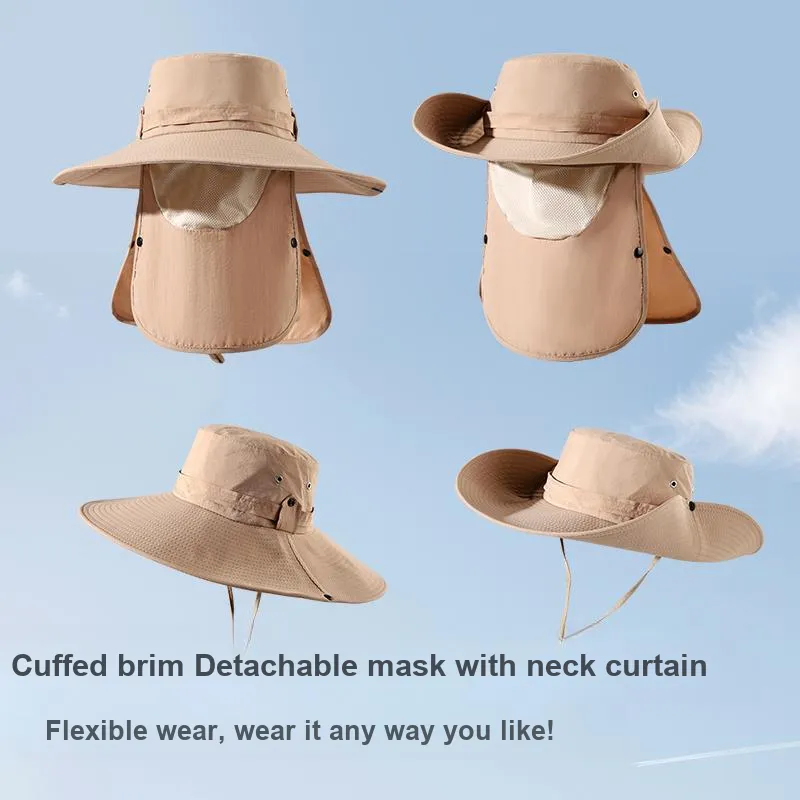 NANJIREN Polyester Sun Protection Hats Men's-5