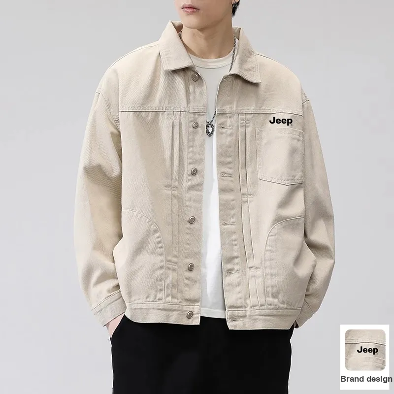 Jeep Denim Jacket Unisex Apricot-2
