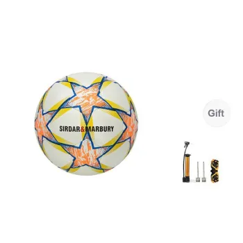 SIRDAR Size 5 Size 4 Soccer PU Seamless Thermal bonding Unisex Five Pointed Star Orange