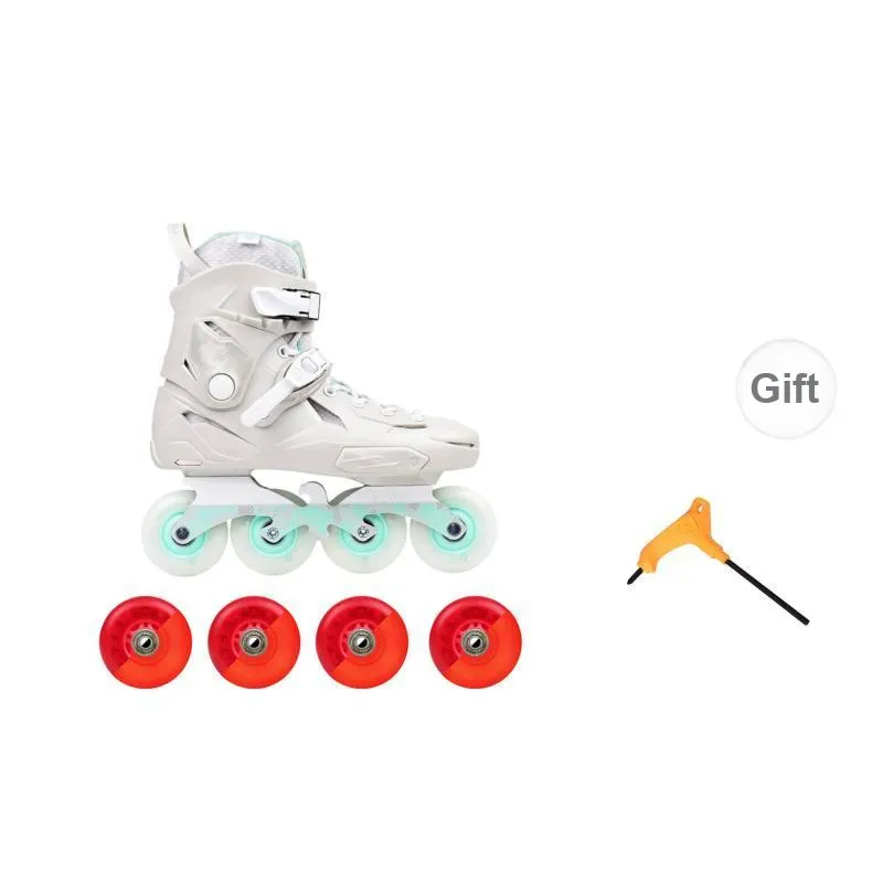 FLYING EAGLE Inline Skates High School University Roller Skating Freestyle Unisex Size 35 46 Mint White-12
