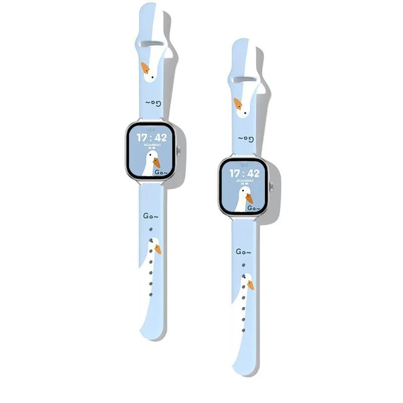 Yu Qing Compatibility Red Beige Watch 4/Redmi Smart 4th Generation Watch Bands 18cm Unisex-2