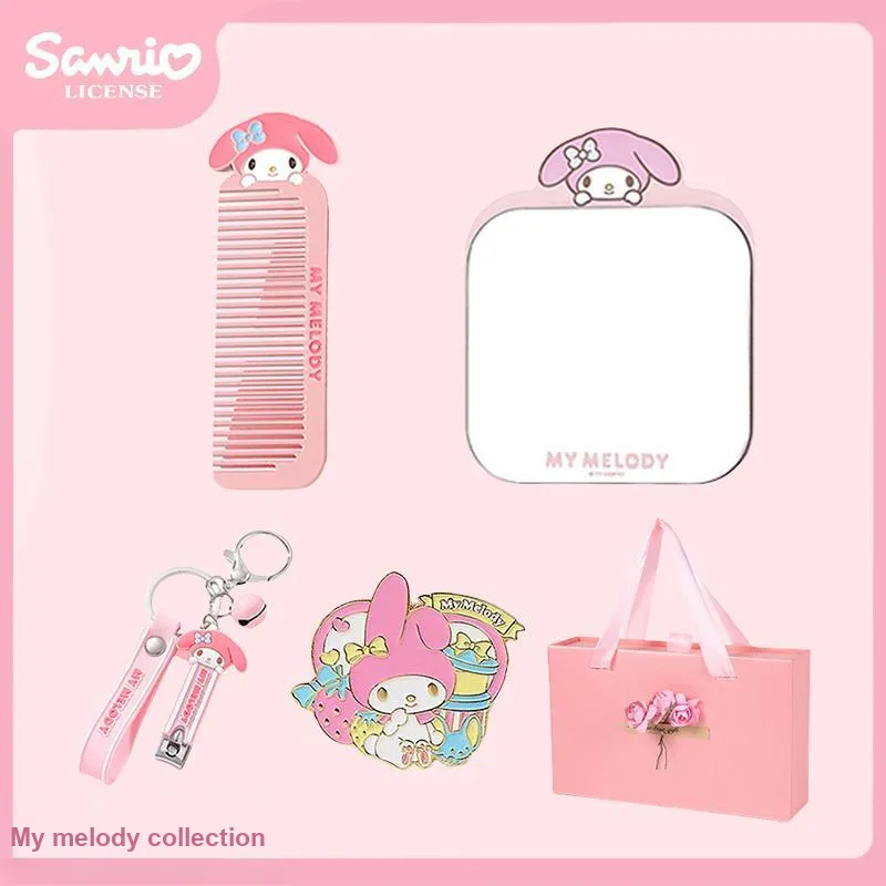 ALL SERIES x Sanrio Metal Table Mirror, Zinc Alloy Comb Box-4