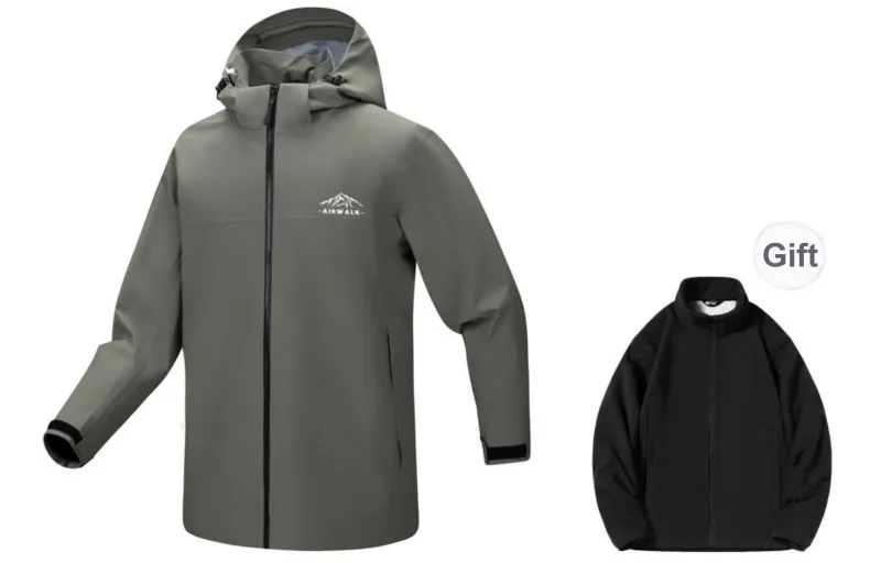 Airwalk Waterproof And Windproof Windbreaker Jacket Unisex-7