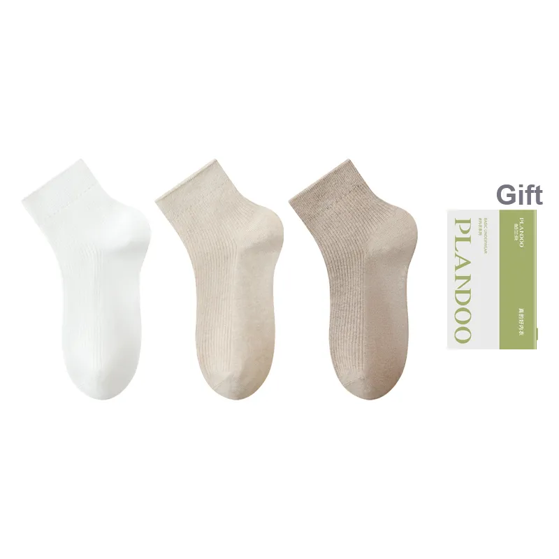 PLANDOO Mid Calf Socks Unisex Shopping Bag 3 Pack-10