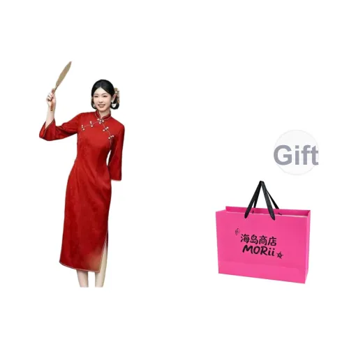 MORii Длинное платье с длинными рукавами женское