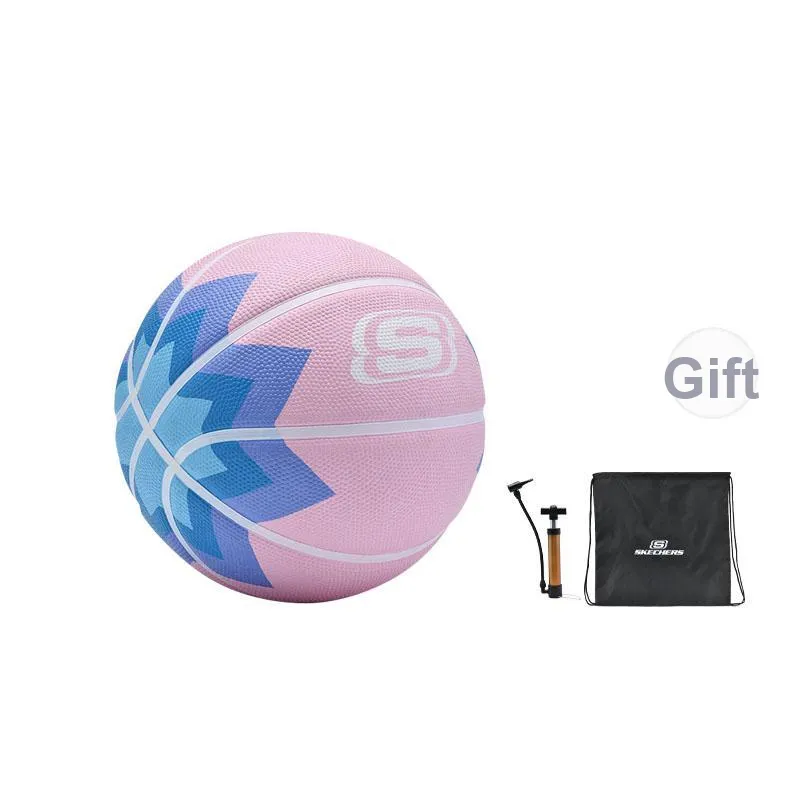 Skechers Rubber Basketball Pink Blue Size 5 Ball Street Training Unisex-4
