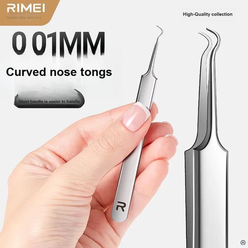 RIMEI Cellular Blackhead Extractor And Ultra Fine Pore Needle Set High Precision For Salons Tongs-3