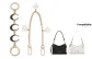 Gold Black Moon Bright Extender Chain+Camellia Decorative Chain