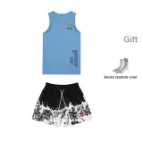 Bleach Shorts+Morant Sky Blue Tank Top+Socks (Random Socks)