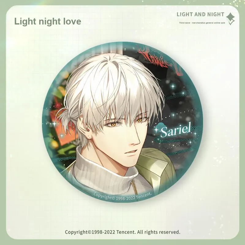 The Love Of Light And Night Character Tinplate Badge ·Third Edition IP Merch-3