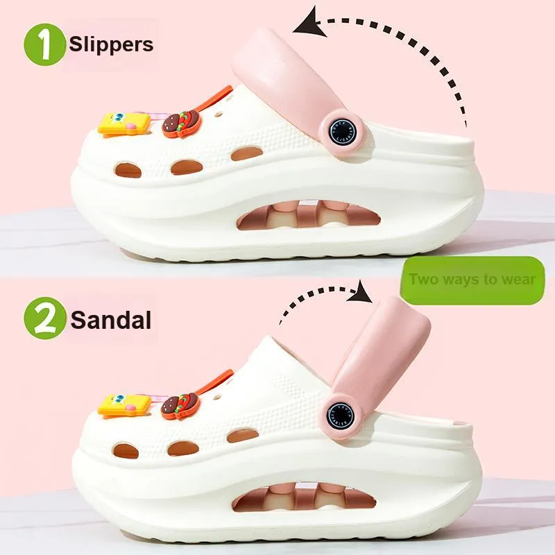 XMISTUO Platform Height Increasing Women's Home Squashy And Bouncy Feeling Slip Resistant Abrasion Resistant Slippers-4