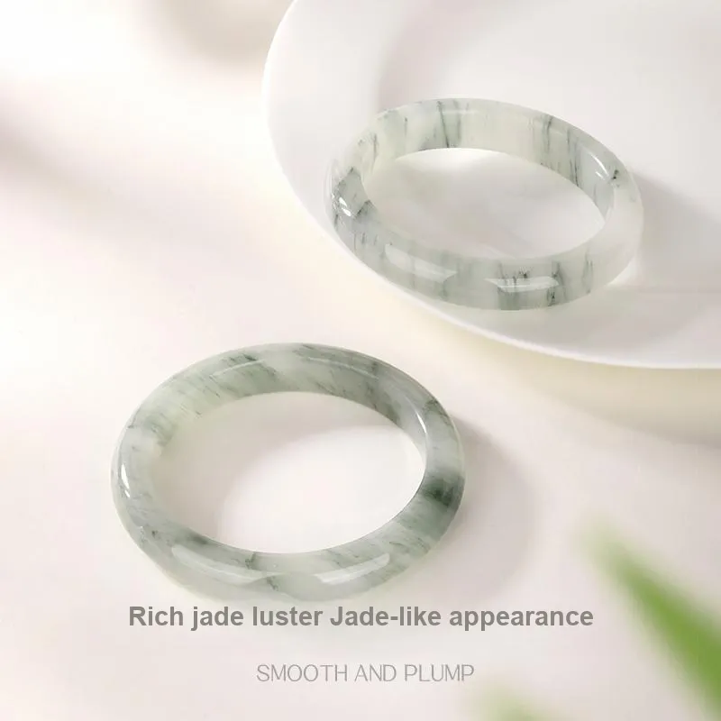 JINLIUFUJIXIANG Tianshan Jade Bangles Women's-10