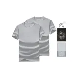 100% cotton 2 Pack (Heather Gray+Heather Gray) Shopping Bag Included