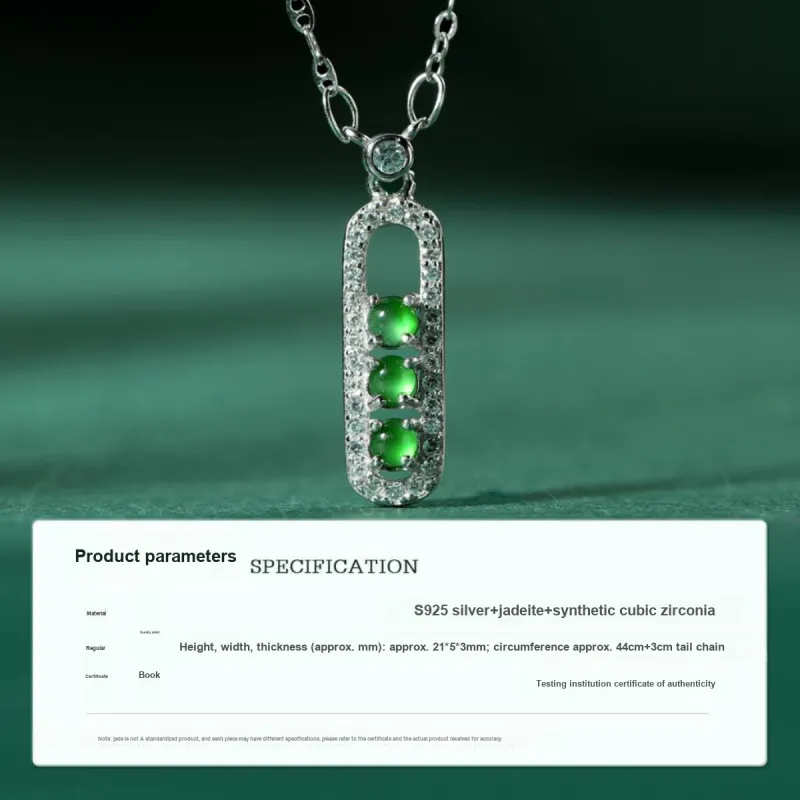 PEARL QUEEN Glutinous Jade Jadeite Necklaces Women's-1