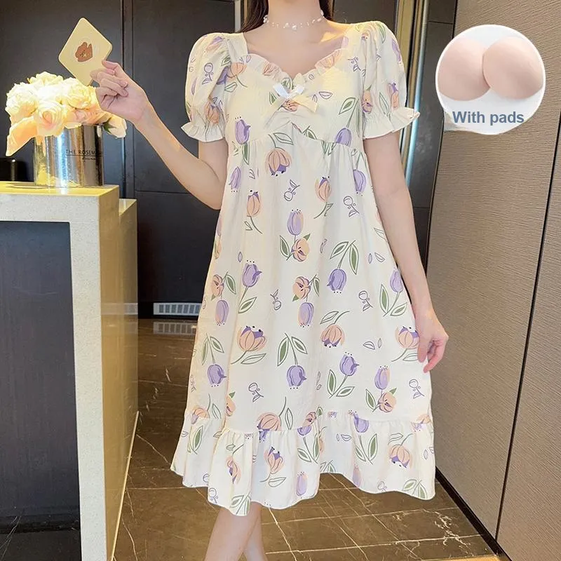 Ta Yan Nightgown Women's Apricot-3