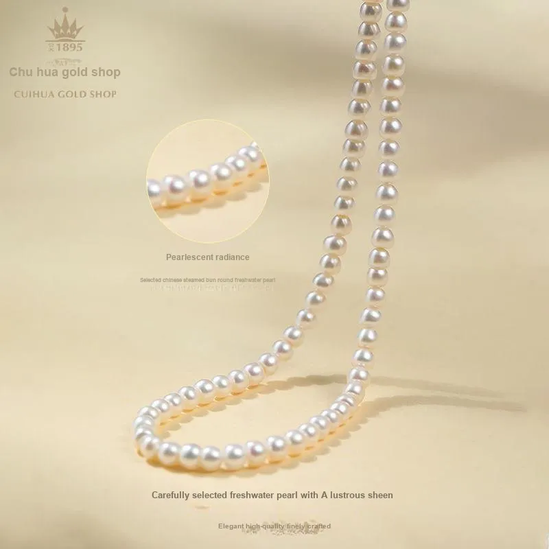 Cuihua Gold Shop Pearl Necklaces Women's-3