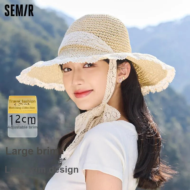 SEM/R Cellulose Material Sun Protection Hats Women's-4