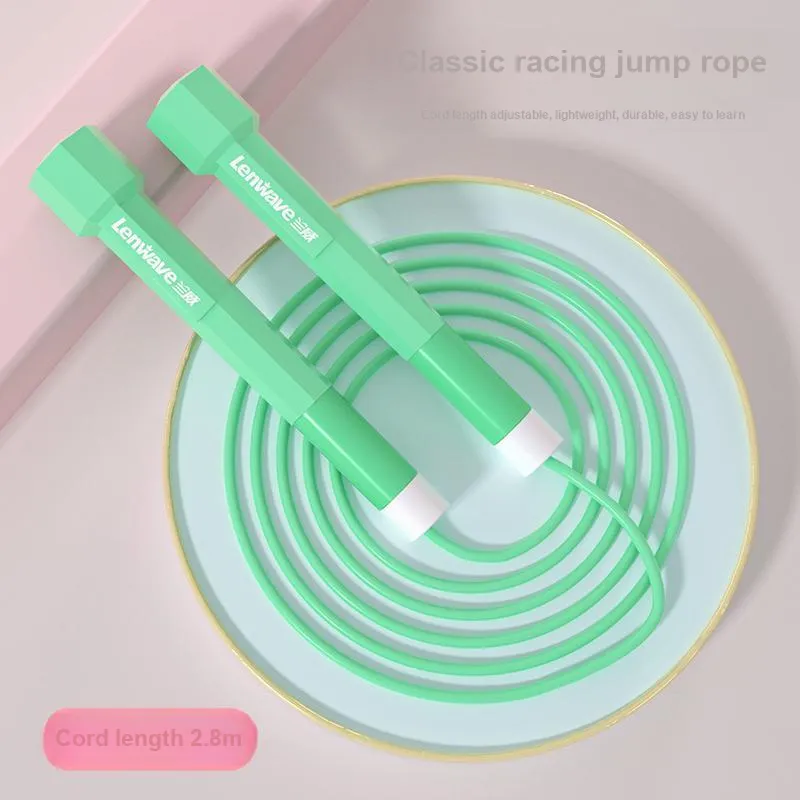 LENWAVE Fitness Training Non Countable Jump Ropes Students Handle Material Plastic, Rope Material Rubber 2.8m-13