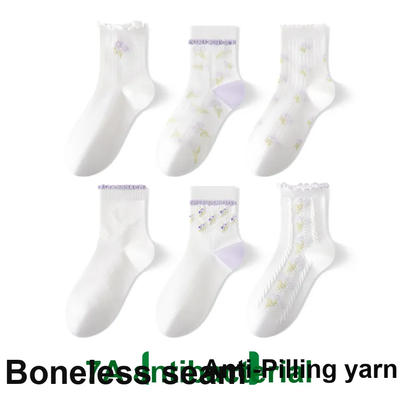 Caramella Mid Calf Socks Women's 5 Pack-6