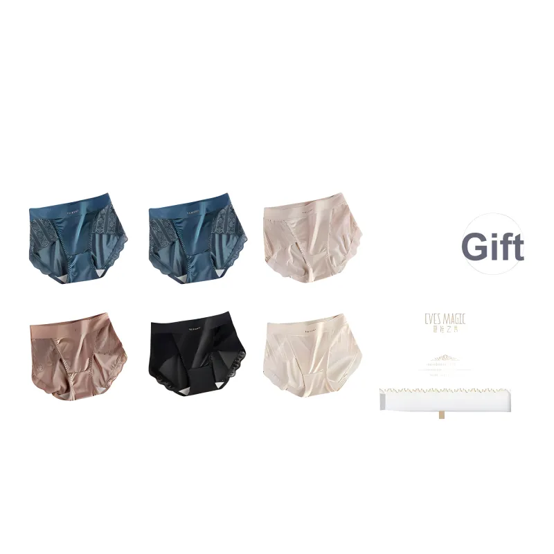 XIA.WA.ZHI.XIU Underpants Women's Shopping Bag 6 Pack-4