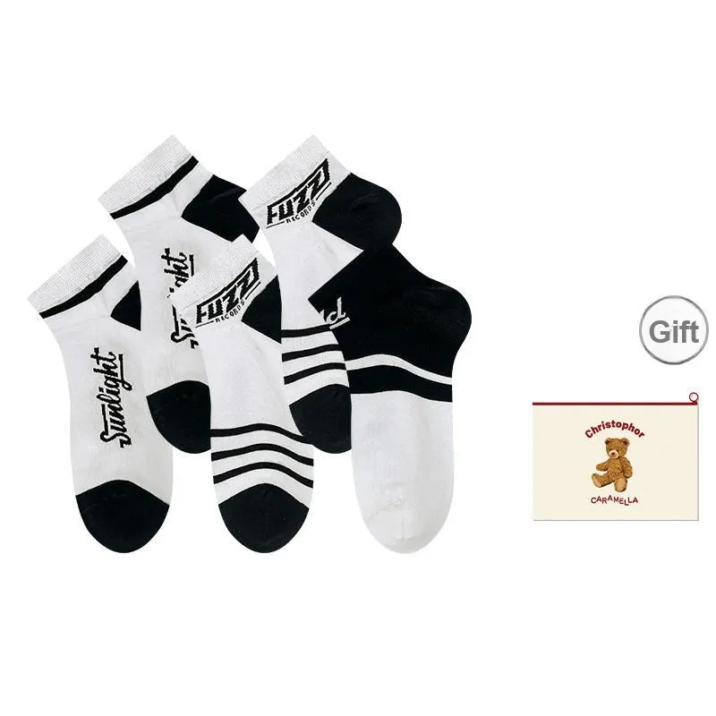 Caramella Ankle Socks Unisex Shopping Bag Combo-13
