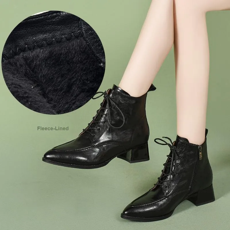 Devanro Ankle Boots Women's Black-1
