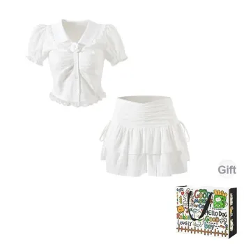 Dippanis Two Piece Skirt Sets Women's