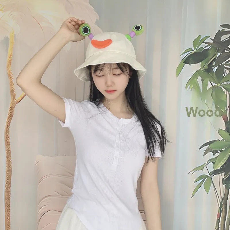 SLEEPYWALK Cotton Bucket Hats Unisex-5