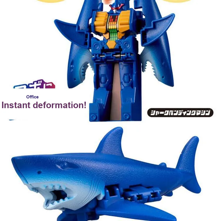 BANDAI Fitted Deformation Set 6 Shark Vending Machine Toys-2