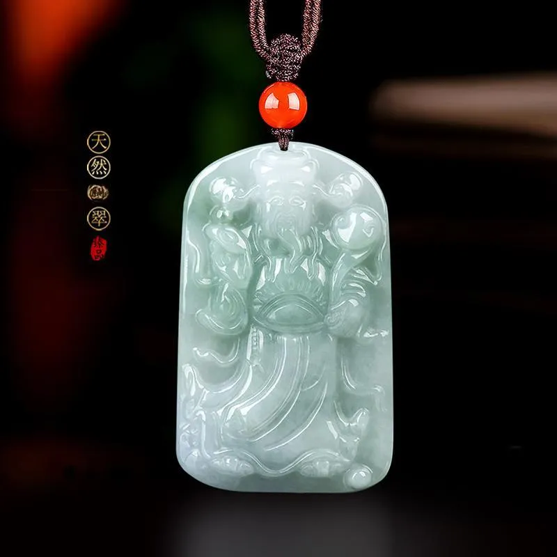 Long Fu Glutinous Jade Jadeite Necklaces Unisex-1
