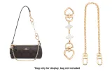 White Four-Leaf Clover Extender Chain 15cm+Copper Decorative Chain 35cm[Pure Copper]