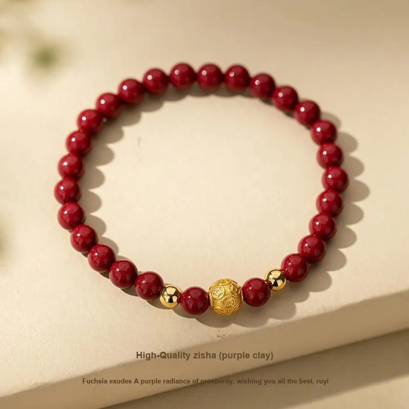 Encounter Gift Reconstructed Cinnabar Bracelets Unisex-4