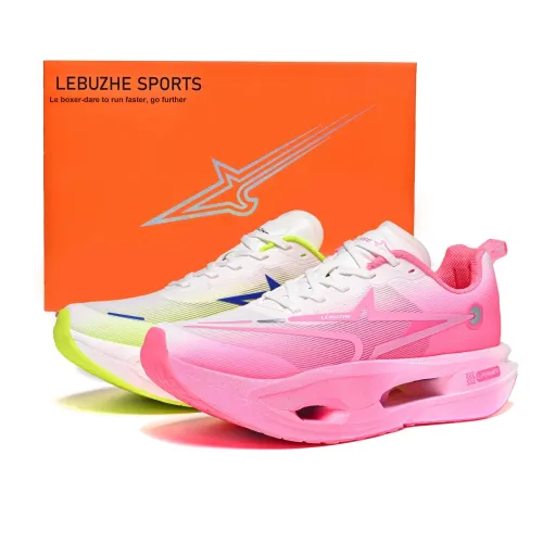 LEBUZHE Детская беговая обувь Низкий топ Розовый Манго Несовпадающий Ограниченный Унисекс
