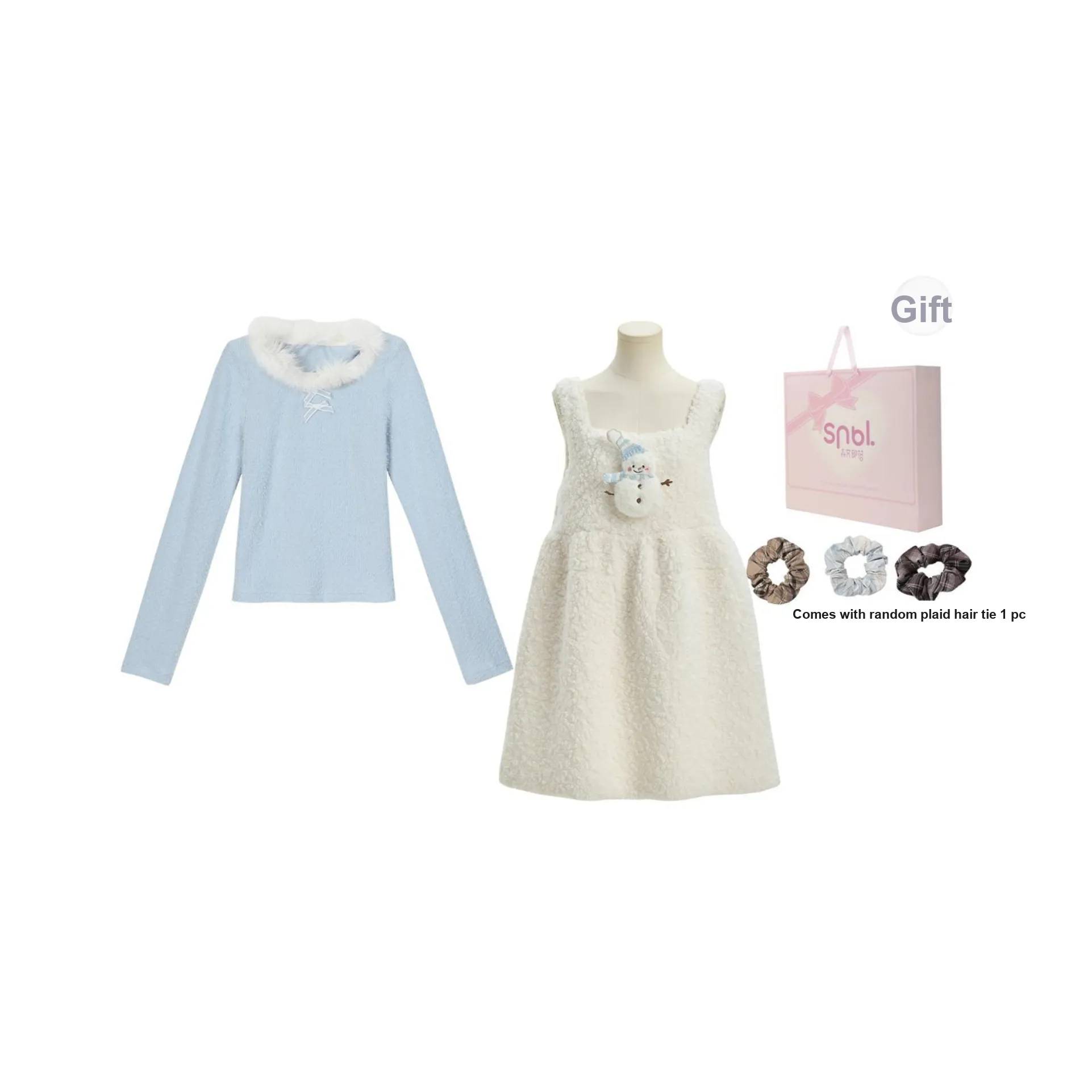 Snbl Топ + Юбка на подтяжках Женские Комплекты с юбкой